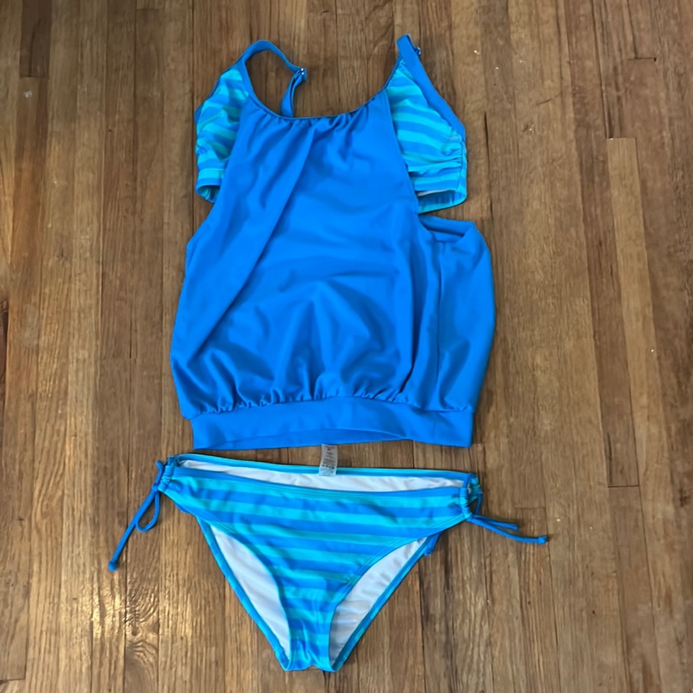 Two piece swimsuit, never worn!  Excellent condition.